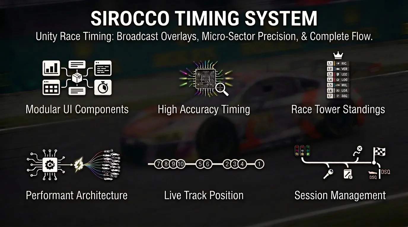 Sirocco Race Timing - Features